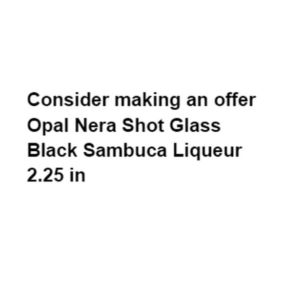 Opal Nera Shot Glass Black Sambuca Souvenir Barware Jigger Shooter - Picture 2 of 7